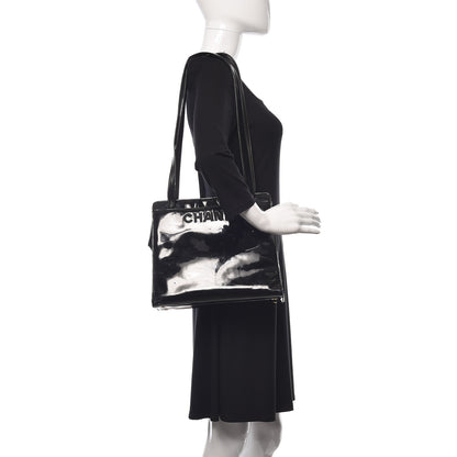 Chanel Patent Logo Tote Black 2 of 24
