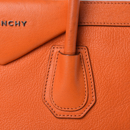 Givenchy Grained Goatskin Antigona Zippered Tote Orange 40 of 44