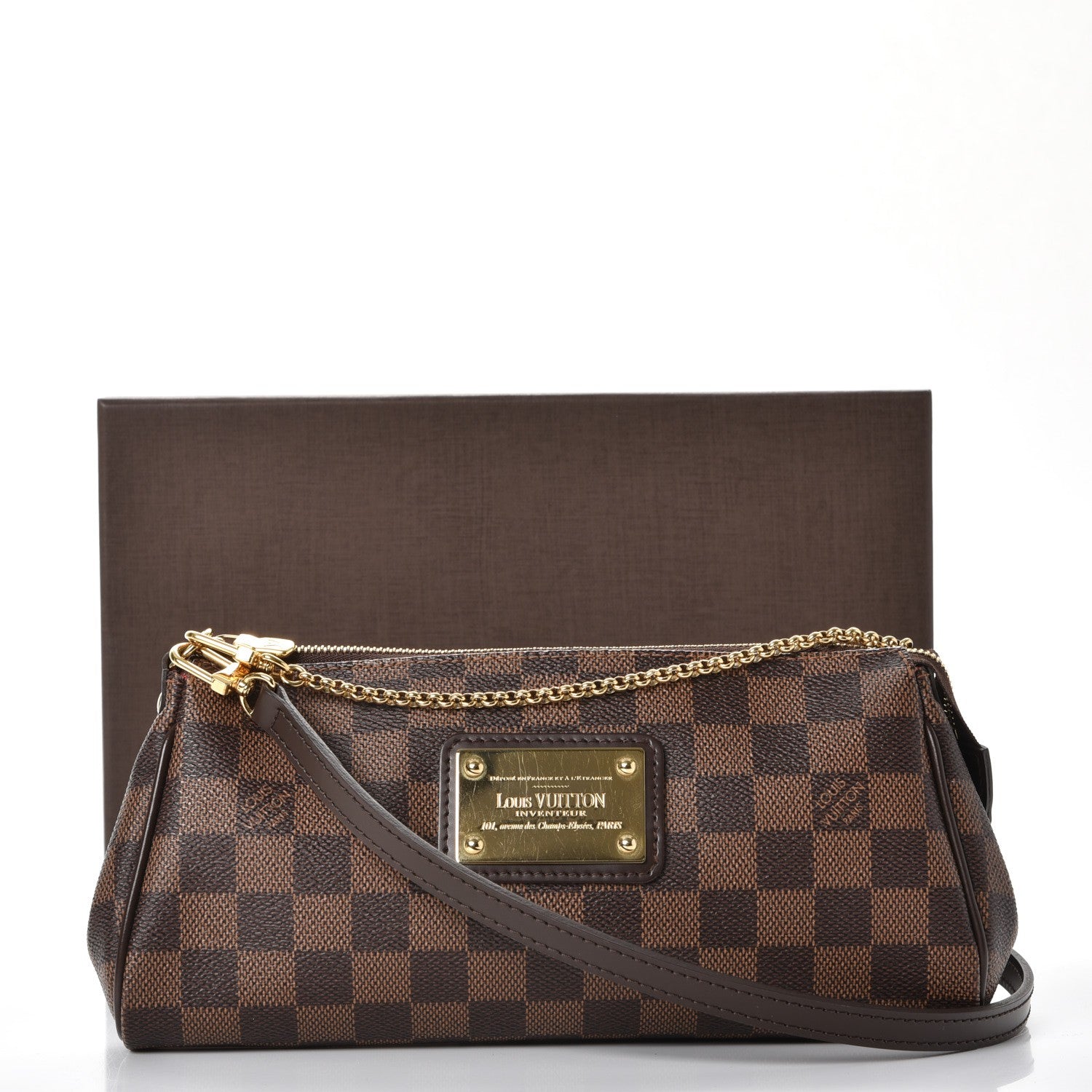 Louis Vuitton Damier Ebene Eva Clutch 8 of 8
