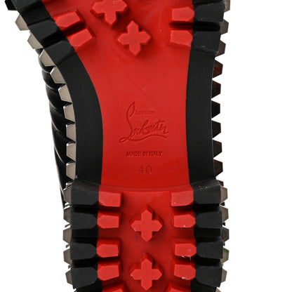 Christian Louboutin Calfskin Quilted Yetota Combat Boots 40 Black 6 of 15