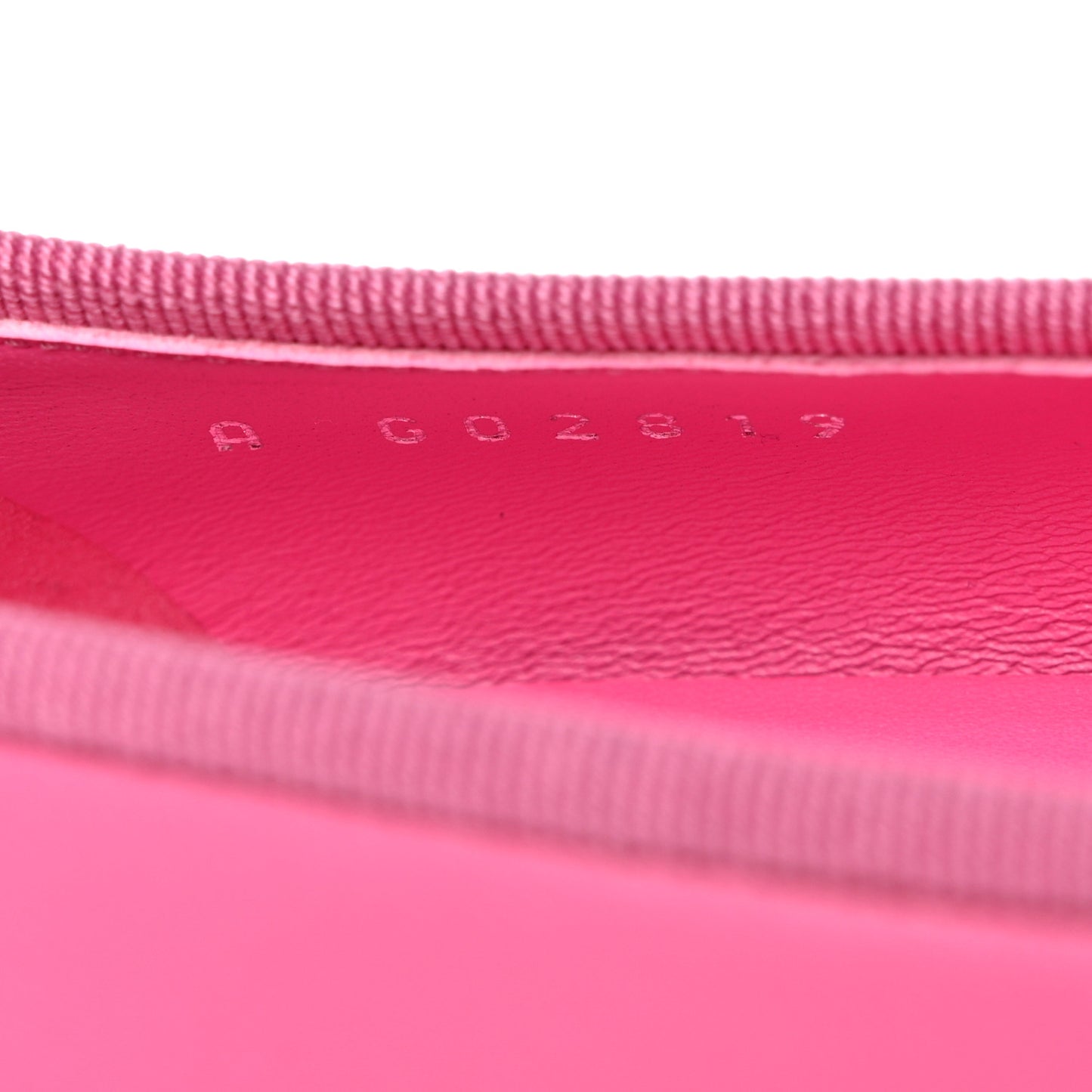 Lambskin Cap Toe CC Ballerina Flats 37 Pink