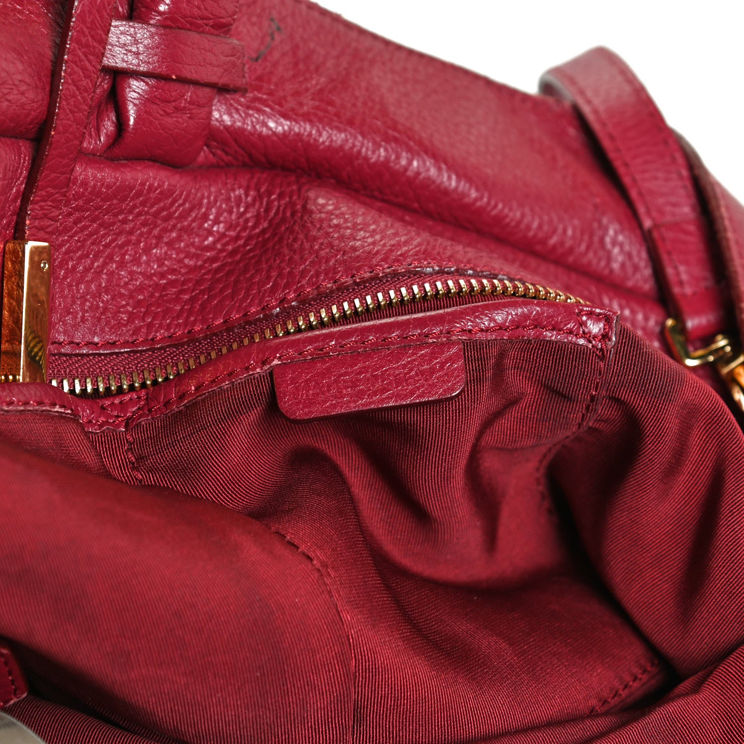 Burberry Prorsum Deerskin Tote Red 8 of 17