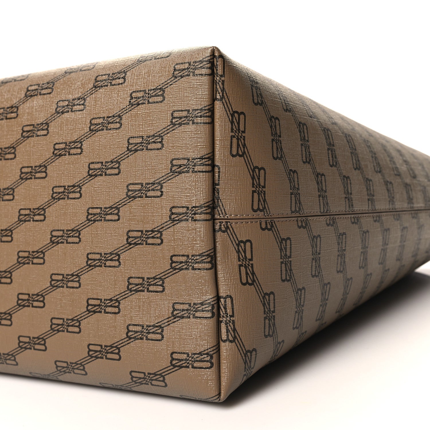 Balenciaga Coated Canvas BB Monogram Large Signature East West Shopper Bag Beige Brown 10 of 10