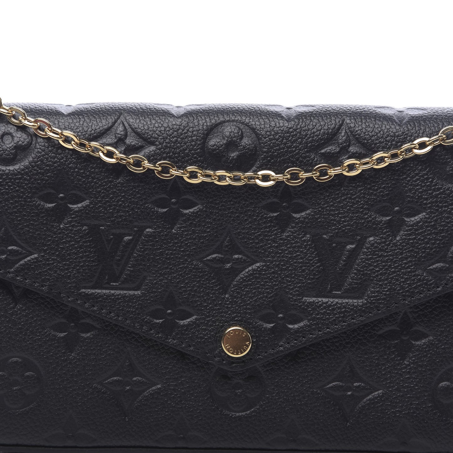 Empreinte Pochette Felicie Chain Wallet Black