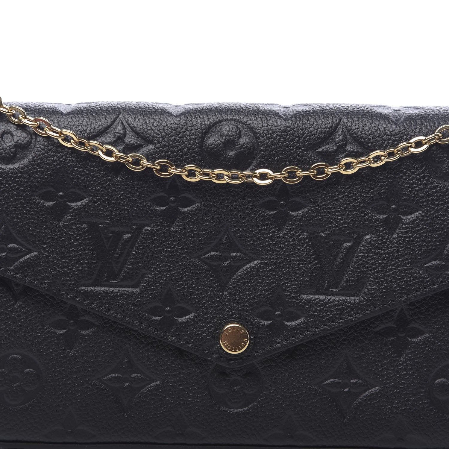 Louis Vuitton Empreinte Pochette Felicie Chain Wallet Black 11 of 12