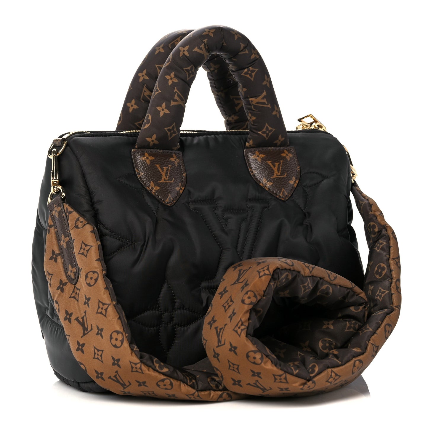 Econyl Mini Monogram Pillow Speedy Bandouliere 25 Black