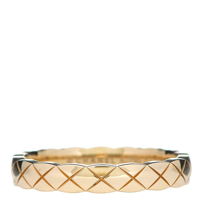 Chanel 18K Yellow Gold Mini Coco Crush Ring 53 6.25 1 of 6