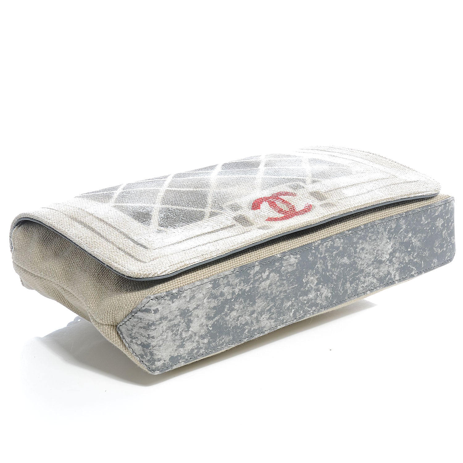 Chanel Canvas Tromp L’Oeil Graffiti Oh My Boy Flap Beige 4 of 8