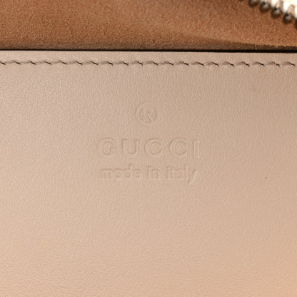 Gucci Calfskin Matelasse Small GG Marmont Chain Shoulder Bag White 6 of 11
