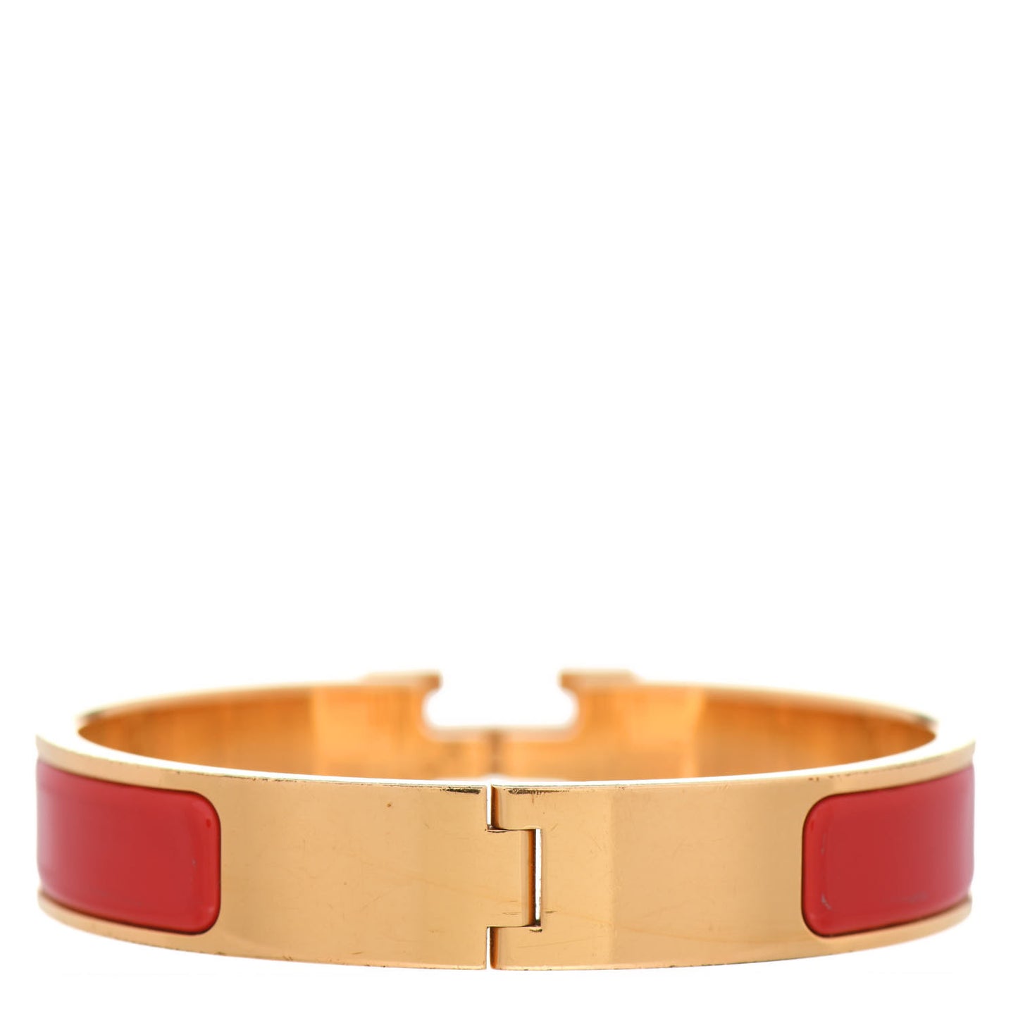 Enamel Narrow Clic Clac H Bracelet PM Red