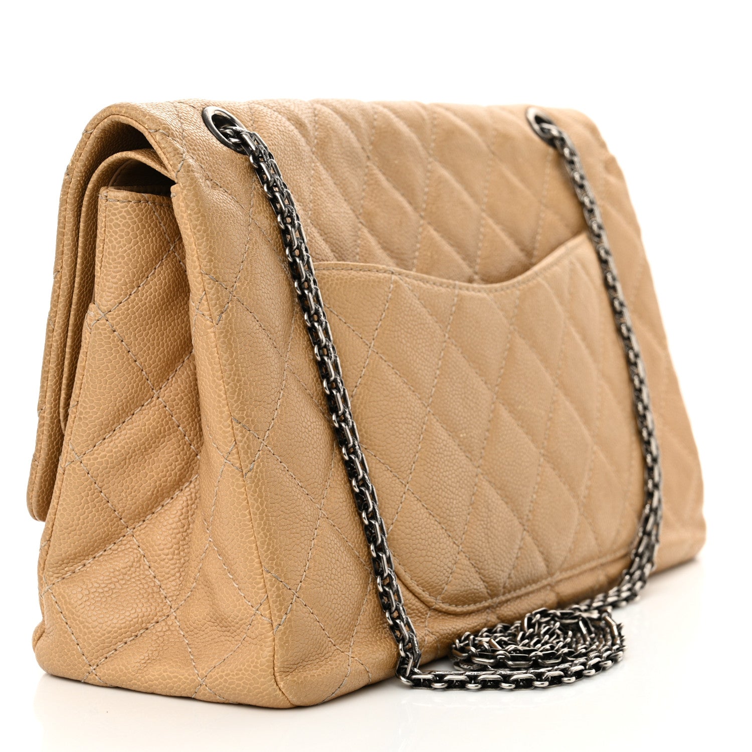 Chanel Caviar Quilted 2.55 Reissue 227 Flap Beige 3 of 17