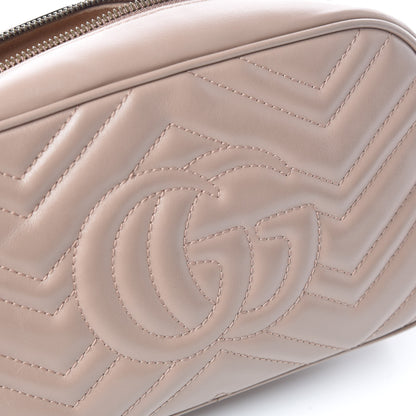 Gucci Calfskin Matelasse Small GG Marmont Chain Shoulder Bag Taupe 10 of 11