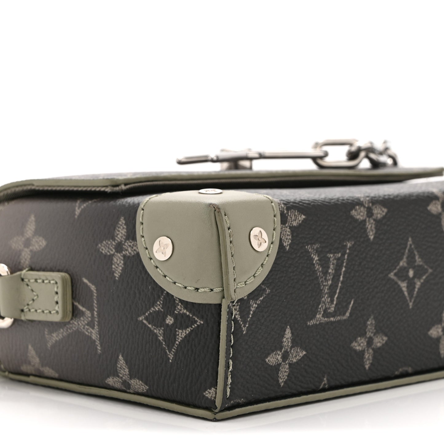 Monogram Gradient Steamer Wearable Wallet Khaki Green