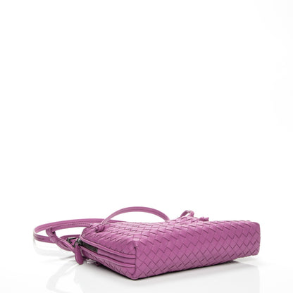 Bottega Veneta Nappa Intrecciato Pillow Crossbody Messenger Peony 4 of 7