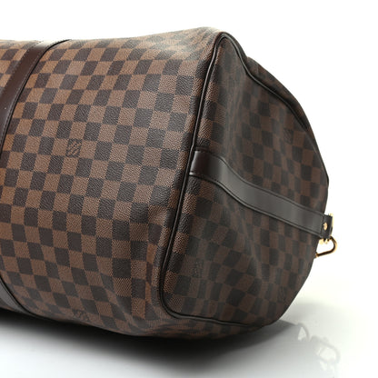 Louis Vuitton Damier Ebene Keepall Bandouliere 55 8 of 8