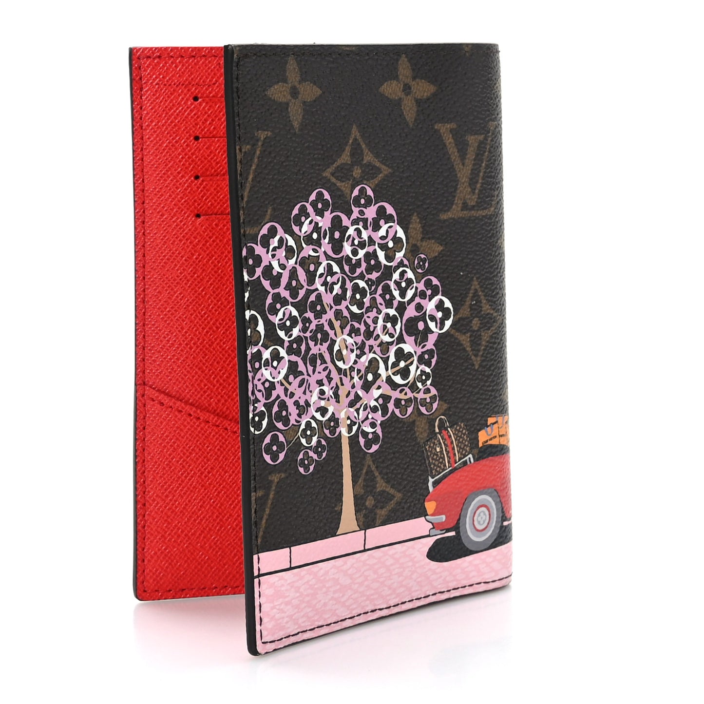 Monogram 2019 Christmas Animation Passport Cover Rouge