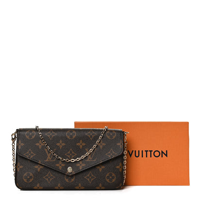 Louis Vuitton Monogram Pochette Felicie Chain Wallet Fuchsia 11 of 11