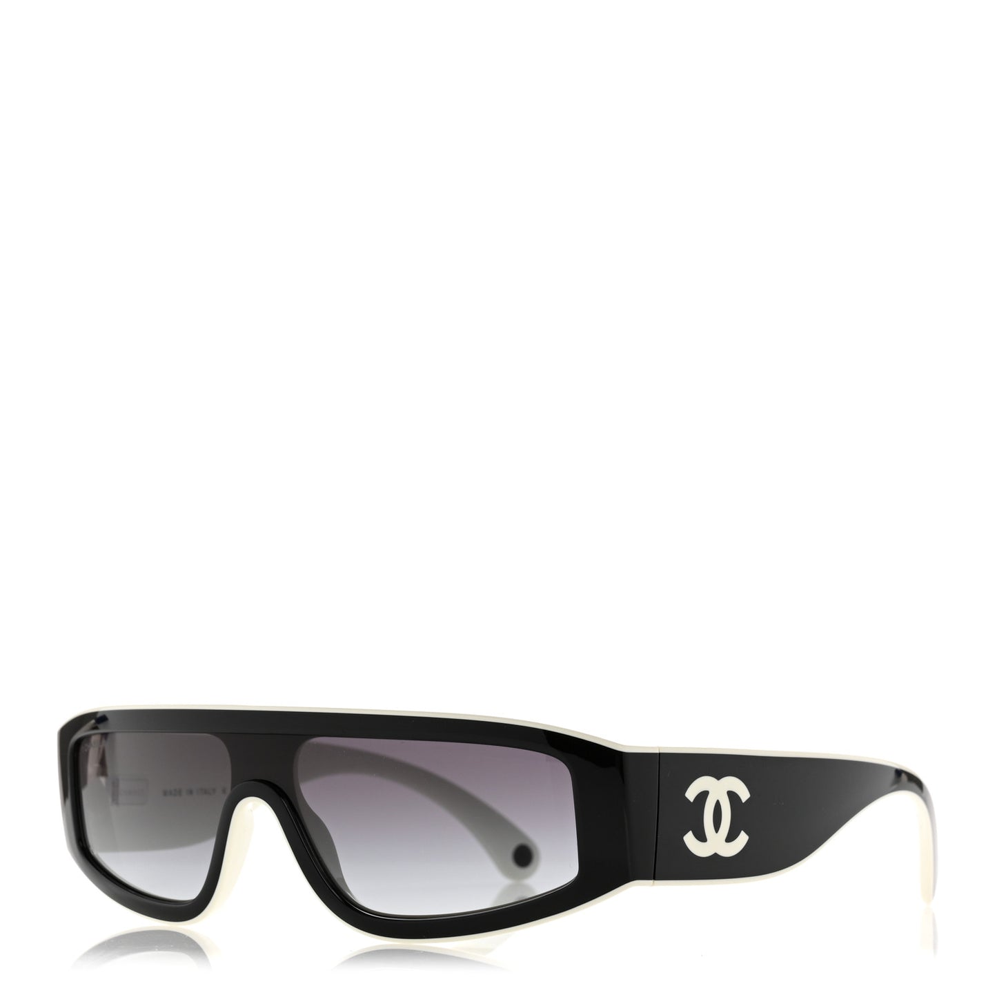 Acetate Cat Eye Sunglasses 6057 White Black