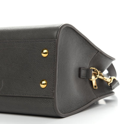 Saint Laurent Calfskin Baby Monogram Cabas Grey 9 of 12