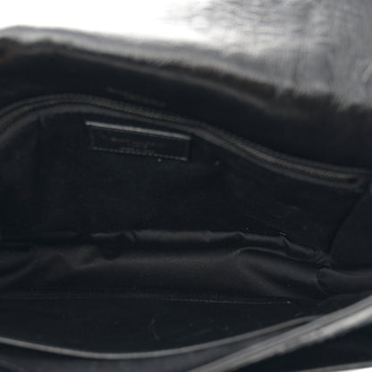 Saint Laurent Crinkled Calfskin Matelasse Monogram Large Niki Chain Satchel Black 5 of 10