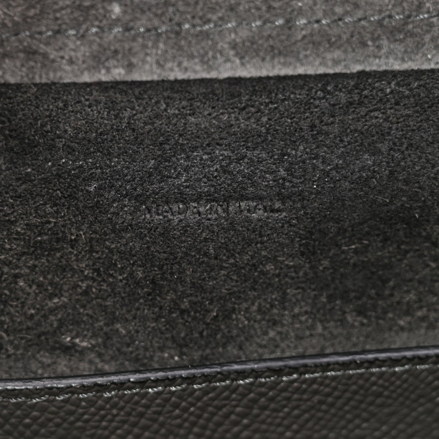Grained Calfskin Nano Belt Bag Grey