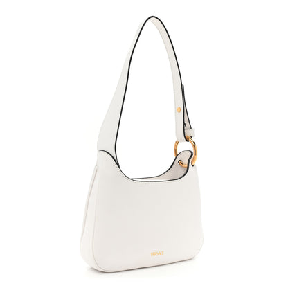 Versace Calfskin La Medusa Small Hobo Crossbody Optical White 3 of 12