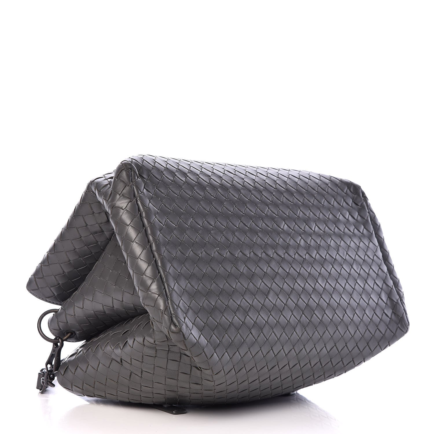 Bottega Veneta Light Calf Intrecciato Small Roma Light Grey 4 of 10