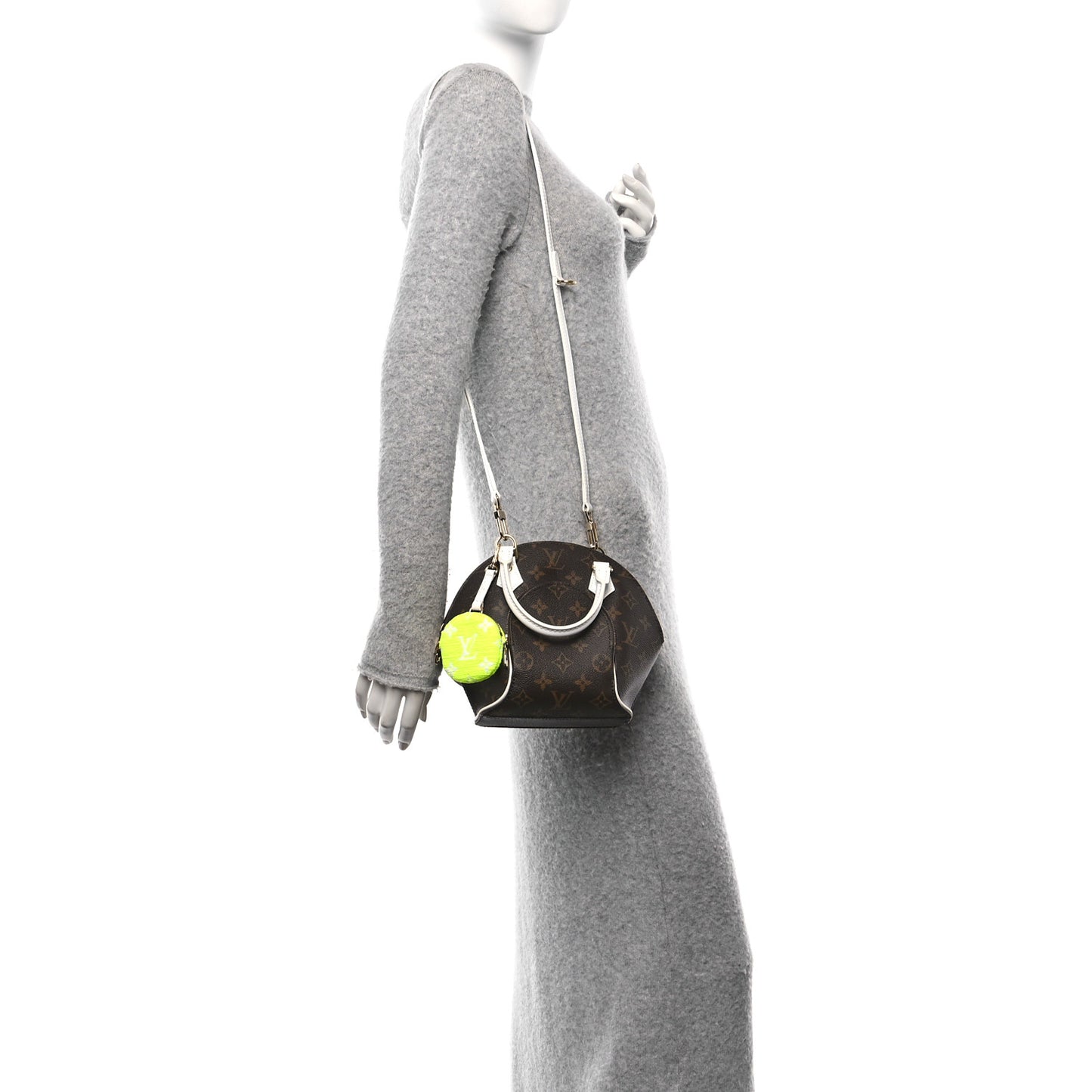 Monogram LV Match Ellipse BB White