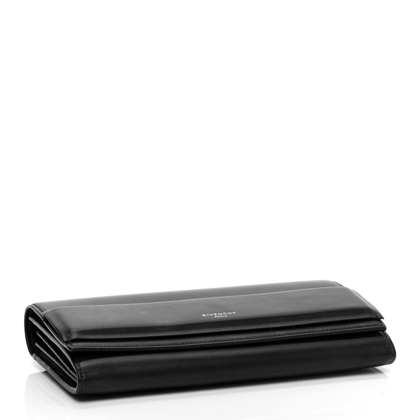 Smooth Calfskin Horizon Continental Wallet Black