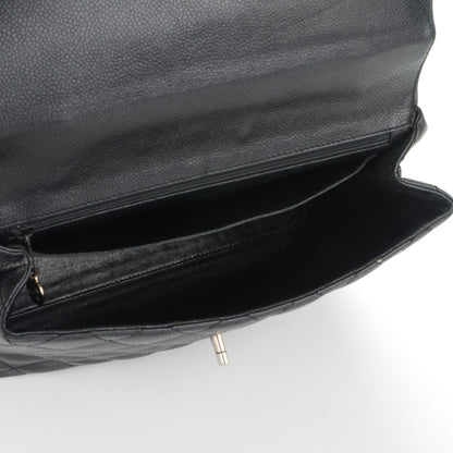 Chanel Caviar Quilted Jumbo Kelly Flap Black 5 of 9