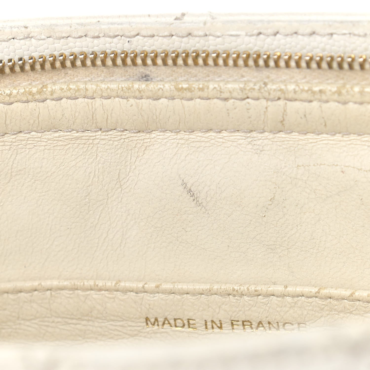 Chanel Caviar Stitched Shoulder Bag White 17 of 27