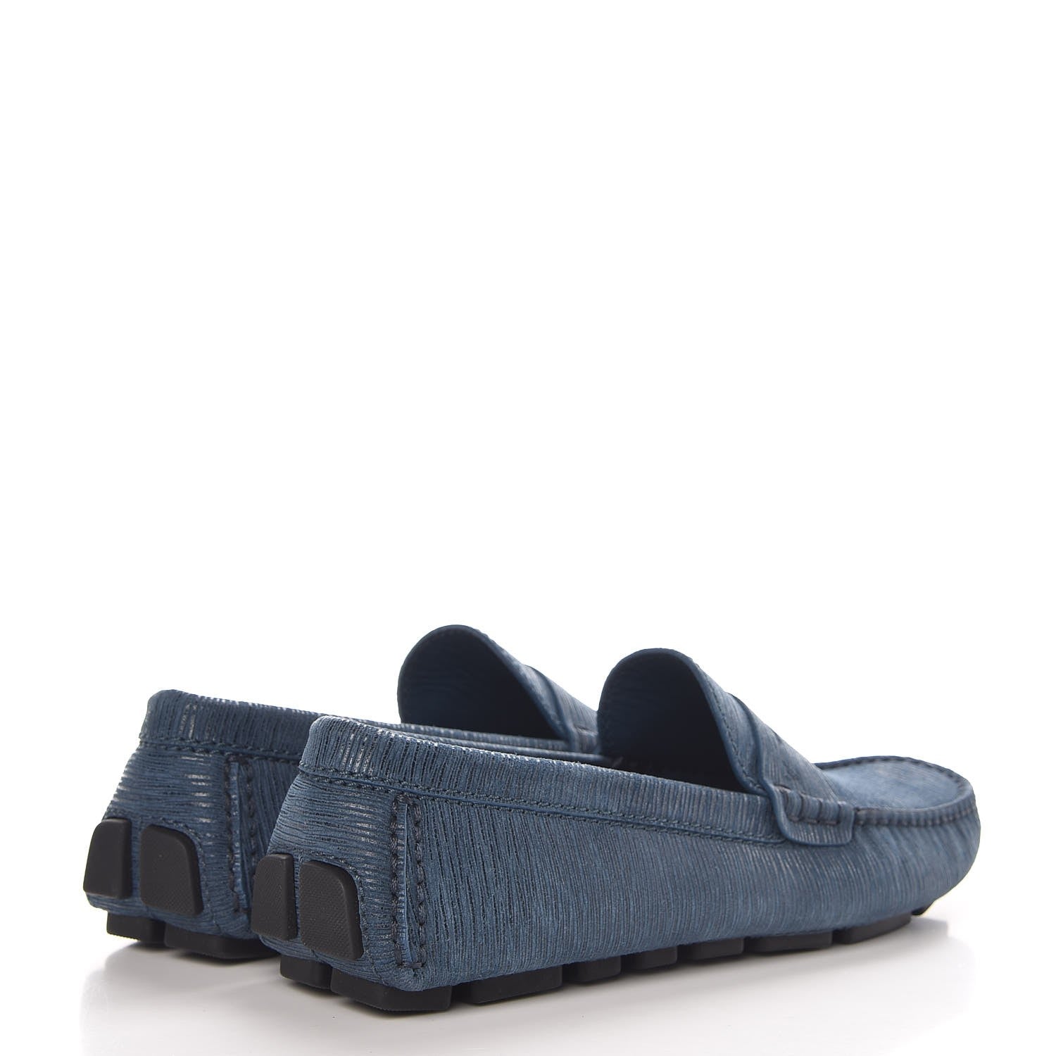Louis Vuitton Epi Mens Shade Car Loafers 6 Blue Nuit 4 of 7