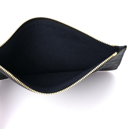 Louis Vuitton Empreinte Monogram Giant Neverfull MM Pochette Black 5 of 7