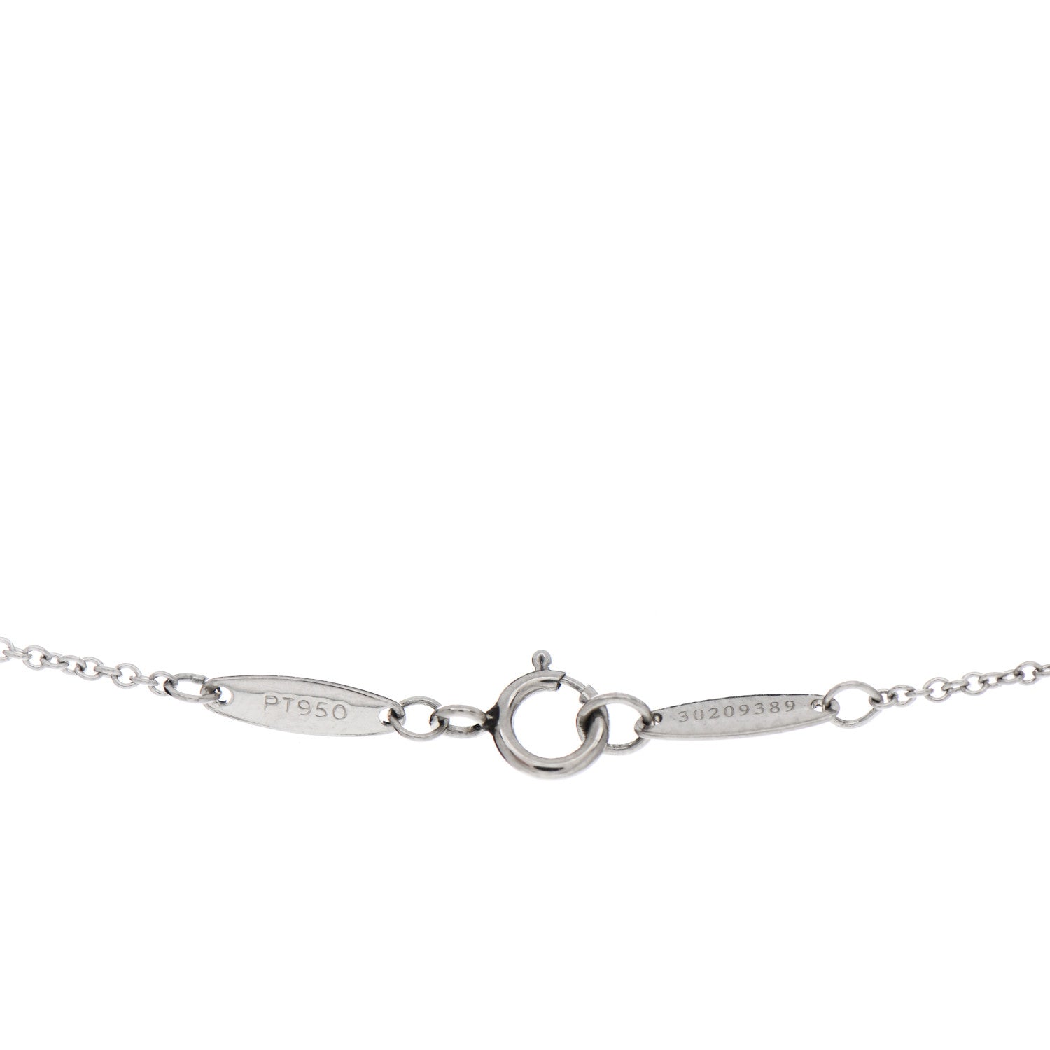 Tiffany Platinum Diamond .33ct Elsa Peretti Diamonds by the Yard Pendant Necklace 4 of 7