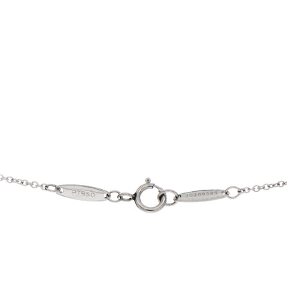 Tiffany Platinum Diamond .33ct Elsa Peretti Diamonds by the Yard Pendant Necklace 4 of 7
