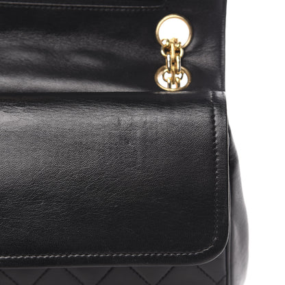 Chanel Lambskin Quilted Medium Double Flap Black 15 of 22
