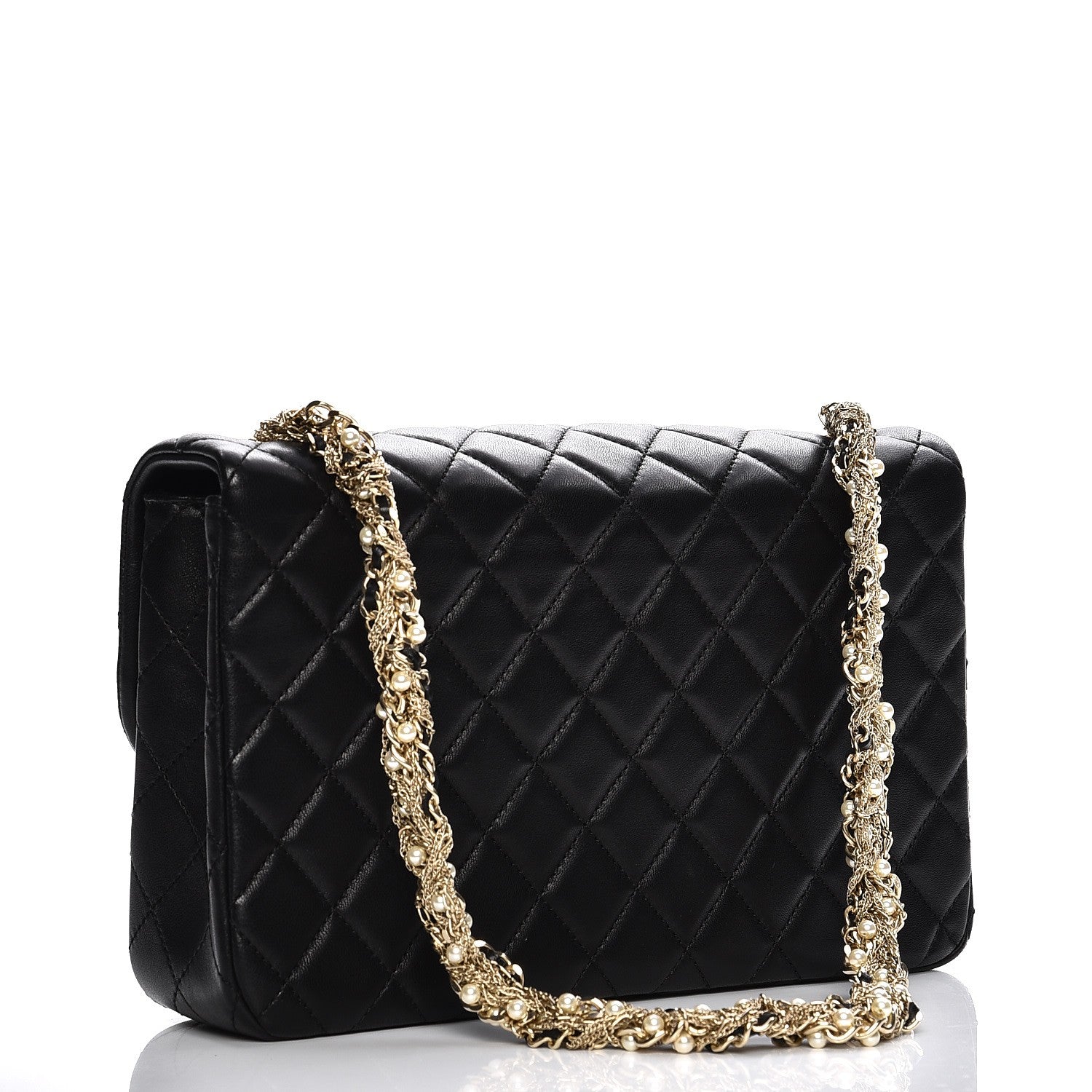 Chanel Lambskin Medium Westminster Pearl Flap Black 3 of 9