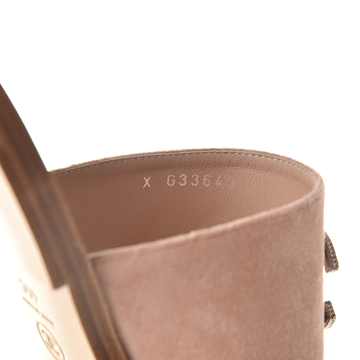 Velvet Chain Mule Sandals 40 Pink