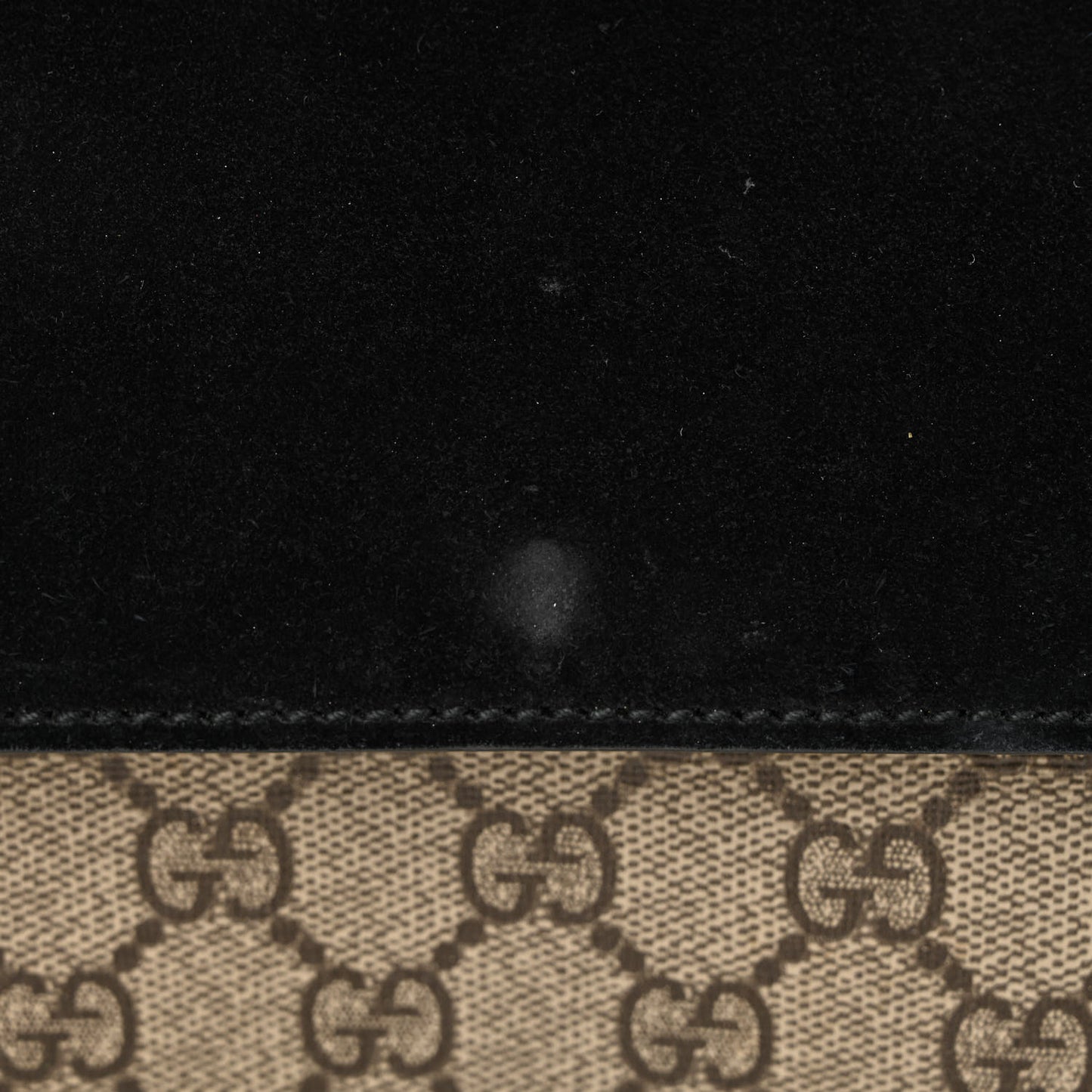 GG Supreme Monogram Small Dionysus Shoulder Bag Black