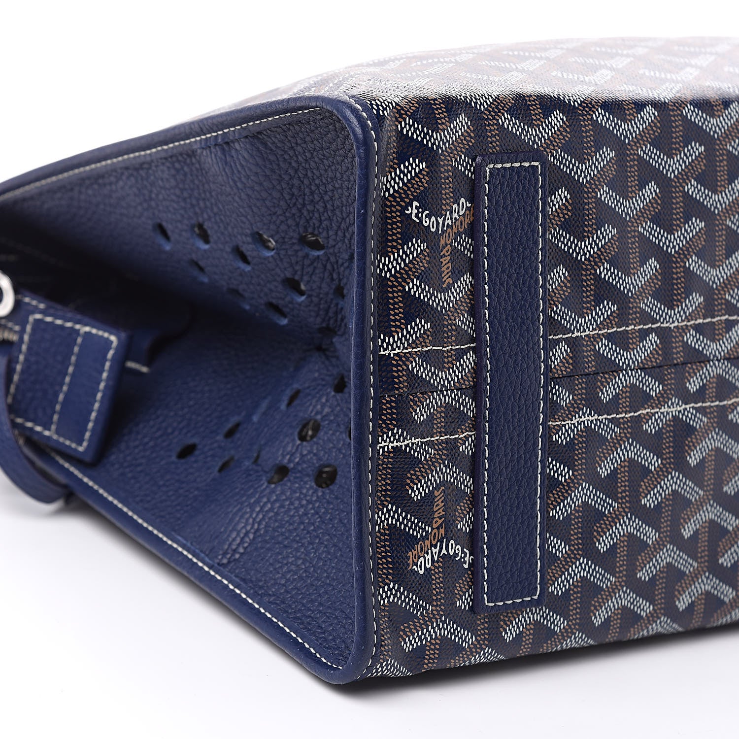 Goyard Goyardine Sac Hardy Pet Carrier PM Navy 8 of 9