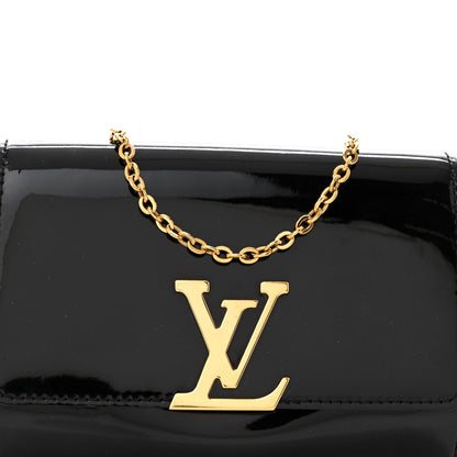 Louis Vuitton Patent Chain Louise PM Black 7 of 12