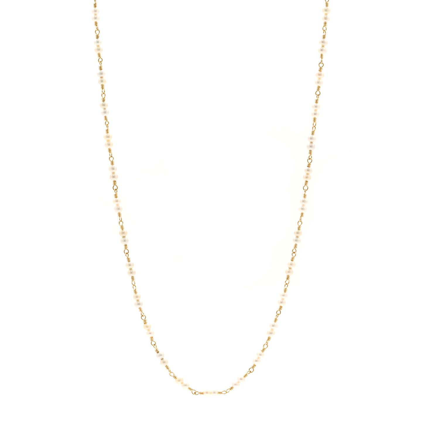 18K Yellow Gold Pearl Karina Necklace