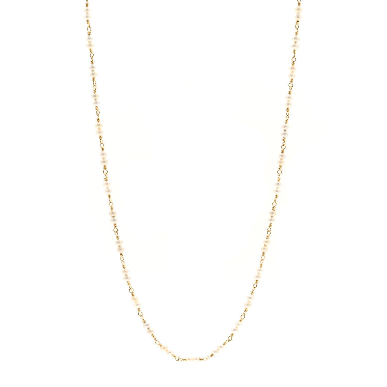Temple St. Clair 18K Yellow Gold Pearl Karina Necklace 1 of 5