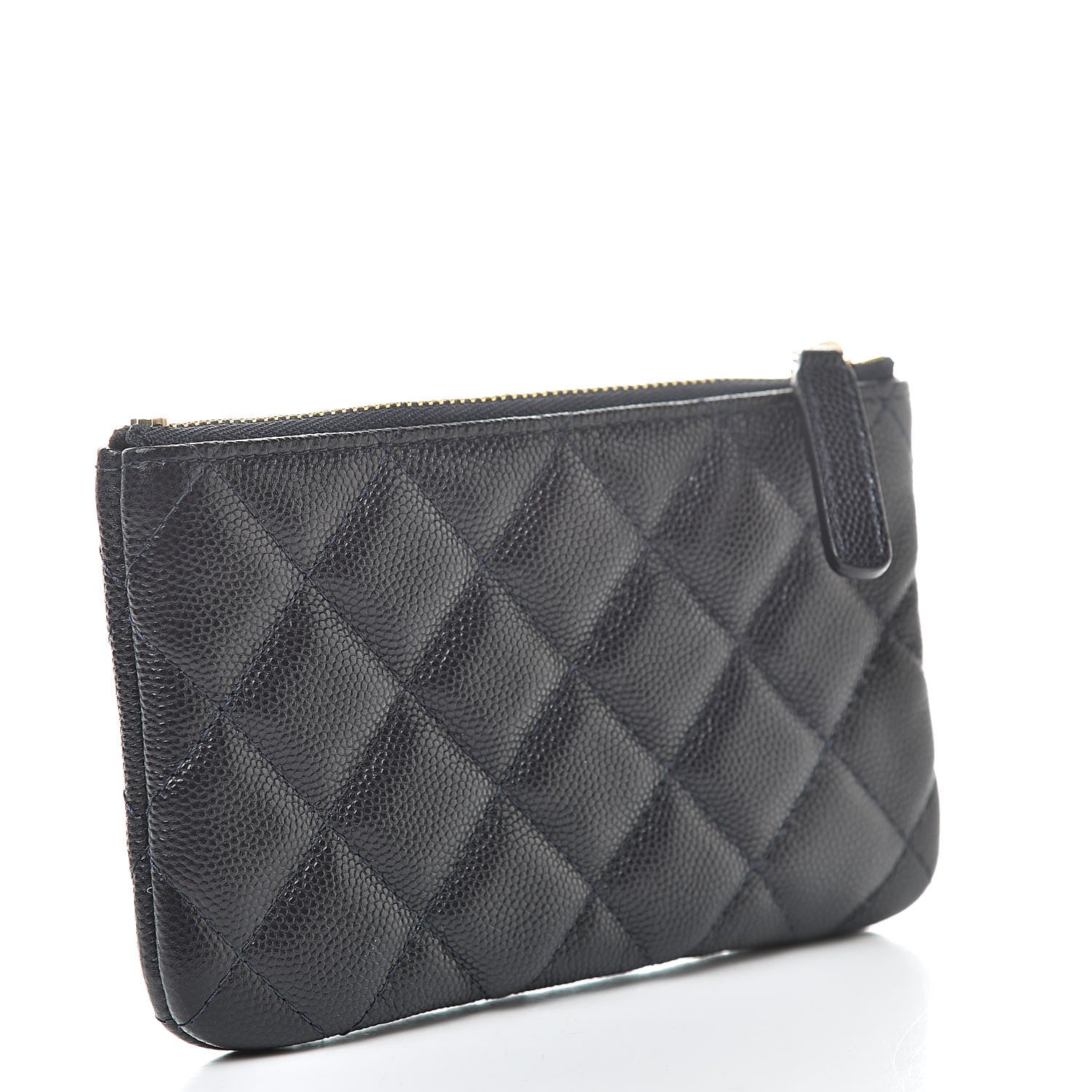 Chanel Caviar Quilted Small Cosmetic Case Navy 3 of 8