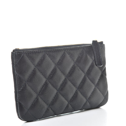 Chanel Caviar Quilted Small Cosmetic Case Navy 3 of 8