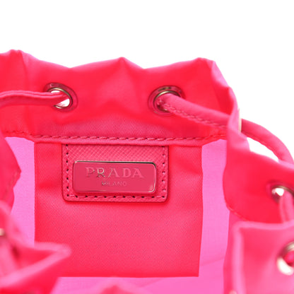 Prada Nylon Vela Drawstring Pouch Fuxia 6 of 6