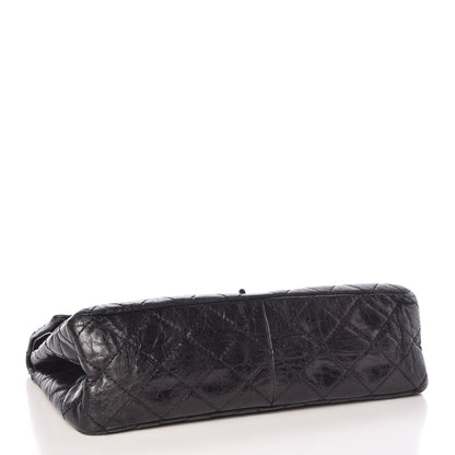 Chanel Metallic Aged Calfskin Quilted 2.55 Reissue 227 Flap So Black 4 of 9