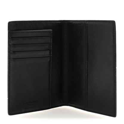 Saint Laurent Crocodile Embossed Passport Holder Black 5 of 6