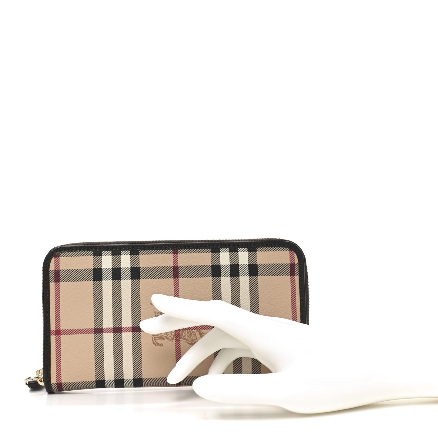 Haymarket Check Large Ziggy Zip Around Wallet Chocolate