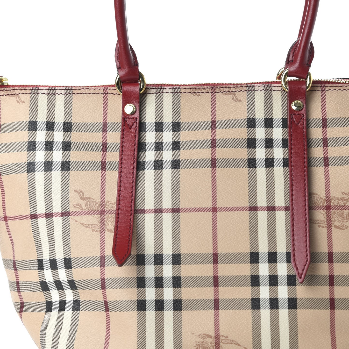 Haymarket Check Small Salisbury Tote Military Red